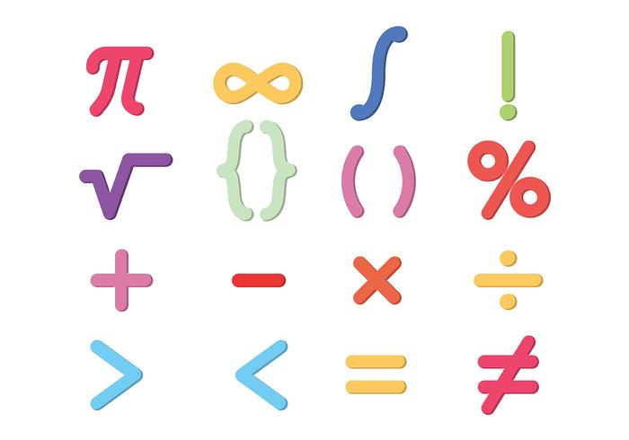 700x490 Math Symbols Vector