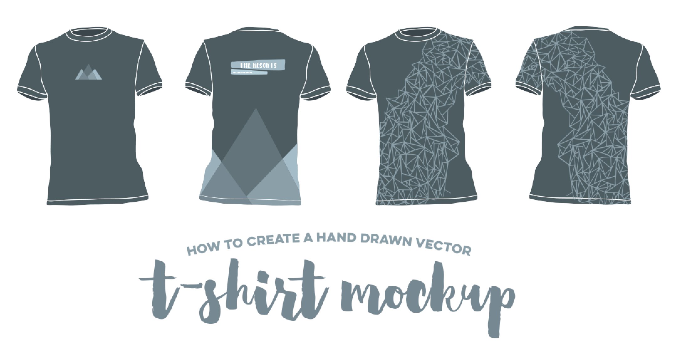 2158x1098 How To Create A Hand Drawn Vector T Shirt Mockup