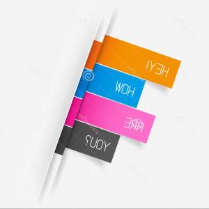 300x300 Royalty Free Stock Photo Vector Tab Banner Elements Set Four Tabs