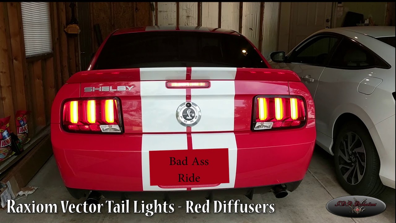 1280x720 Raxiom Vector Tail Lights Red Diffusers