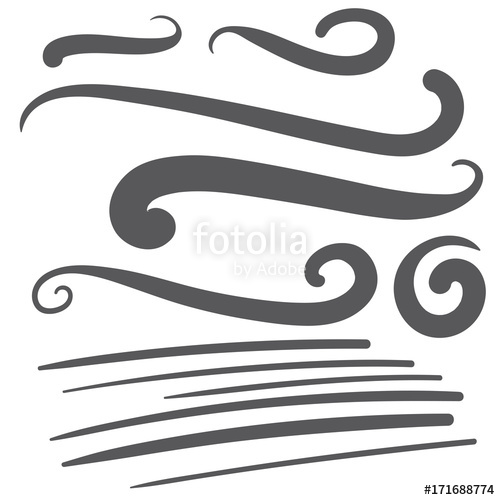 500x500 Black Squiggle Swoosh Text Font Tail