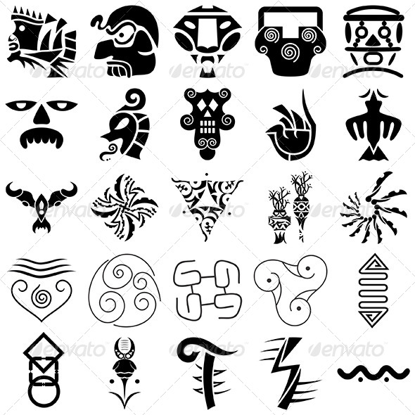 590x590 Tribal Tattoo Design Elements