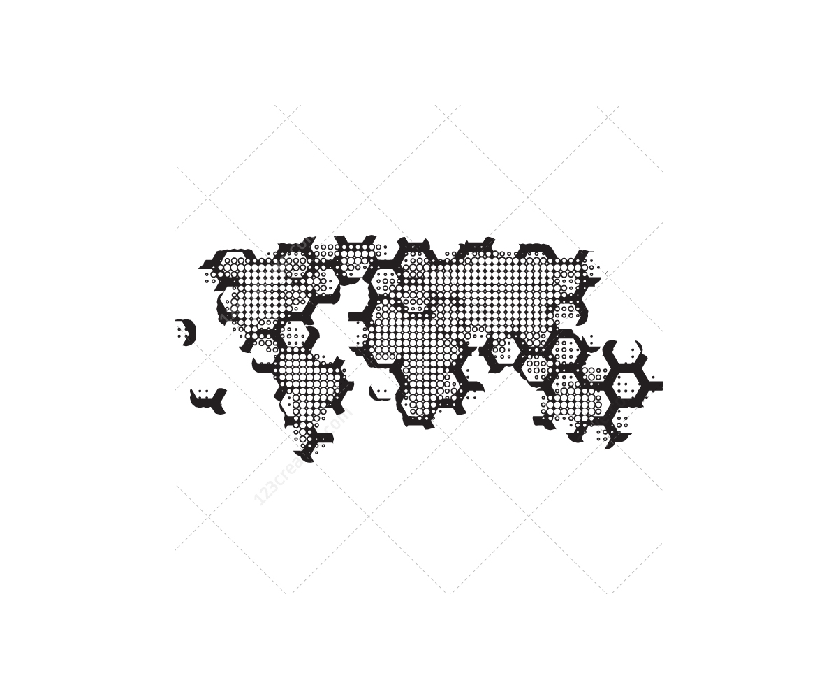 1200x1000 Hi Tech World Map Vector Pack Abstract World Maps For Graphic