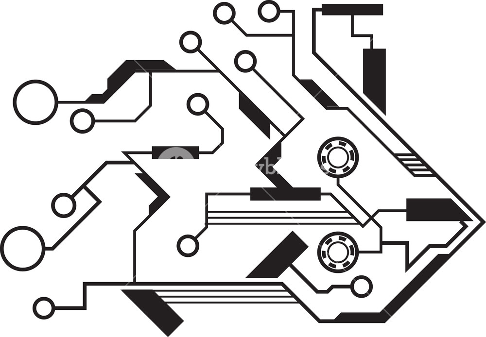 1000x694 Tech Vector Element Royalty Free Stock Image