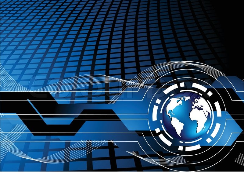 800x566 Vector Tech Background With Globe Clip Art Stock Vector Colourbox