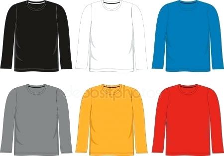 450x313 Black Long Sleeve Tee Template Vector T Shirt Nerdcred.co