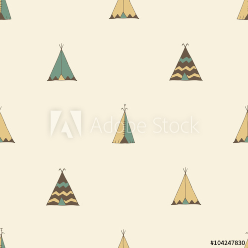 500x500 Teepee Native American Summer Tent Illustration In Vector.