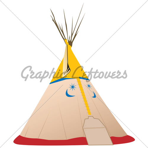 500x500 Vector Teepee Illustration Native American Gl Stock Images