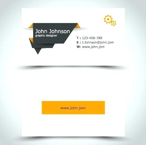 471x468 Business Card Template Cdr Free Download Yellow Style Business