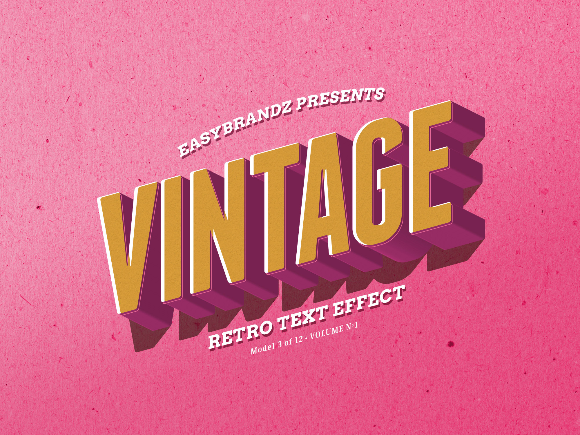 2000x1500 Retro Text Effects Vol.01 On Behance