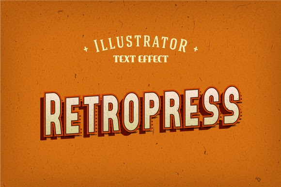 580x386 Retropress Illustrator Text Effects Free Download Freebies Psd