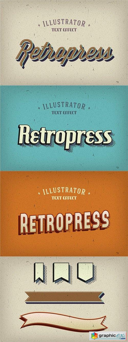 vector text effects illustrator free download