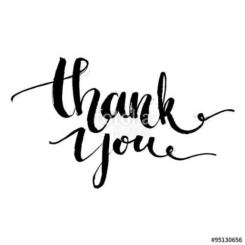 500x500 Thank You. Vector Typography Design For Cards, T Shirt, Posters