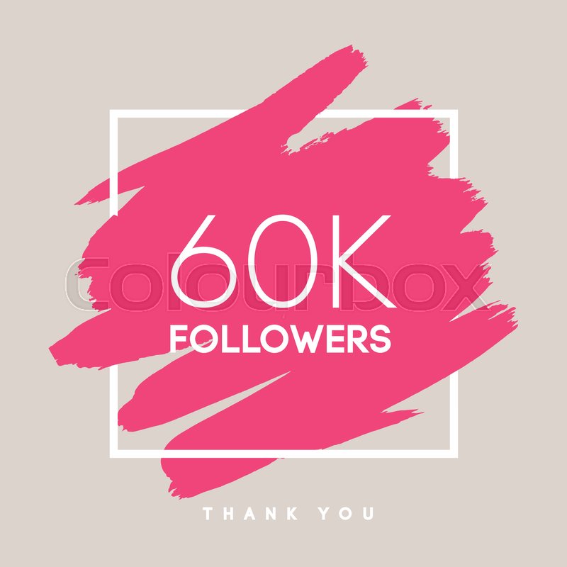 800x800 Vector Thanks Design Template For Network Friends And Followers