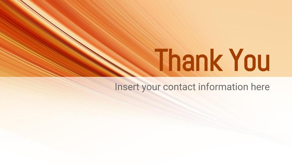 960x540 Google Slides Orange Vector Thank You Page