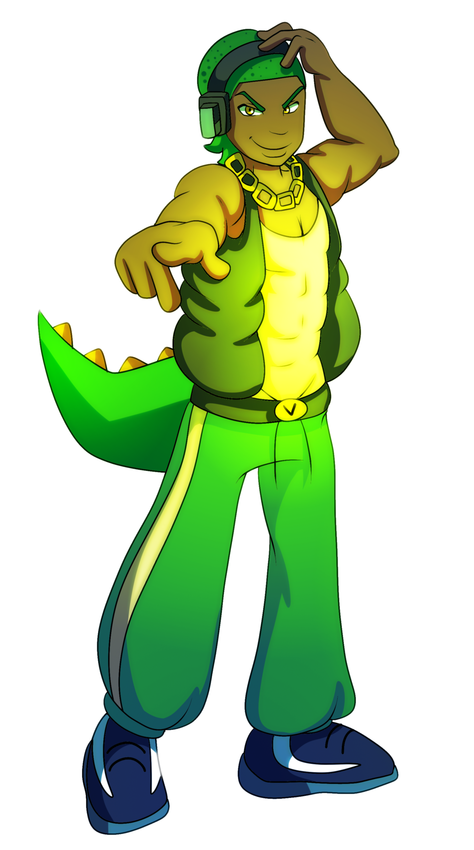 1657x2971 Vector The Crocodile Gijinka Weasyl