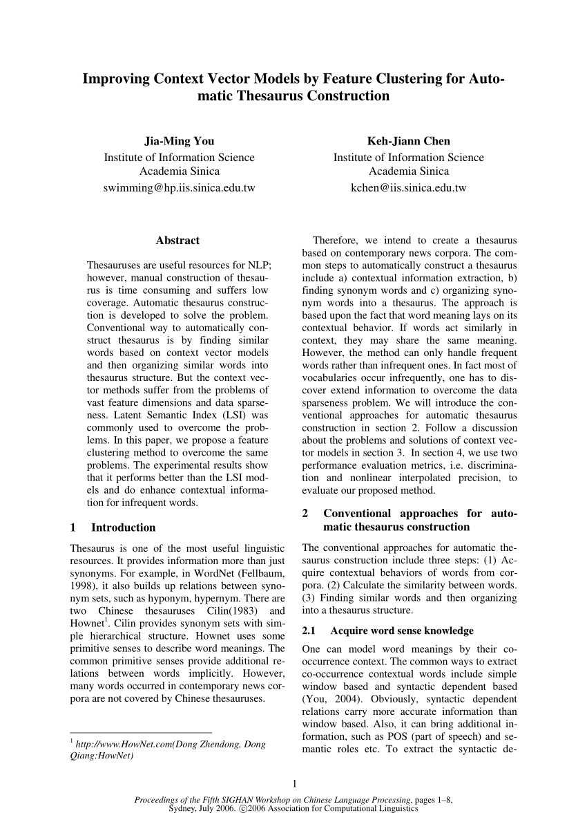 850x1202 Pdf) Improving Context Vector Models By