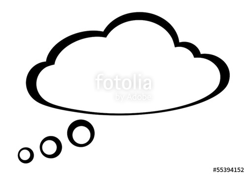500x354 Thought Bubble Cloud Stock Image And Royalty Free Vector Files