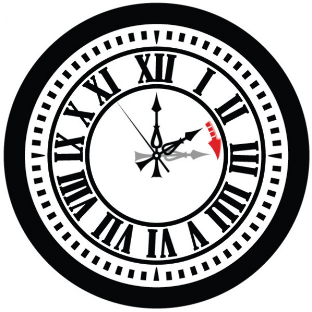 626x626 Retro Clock Time Vector Vector Free Download