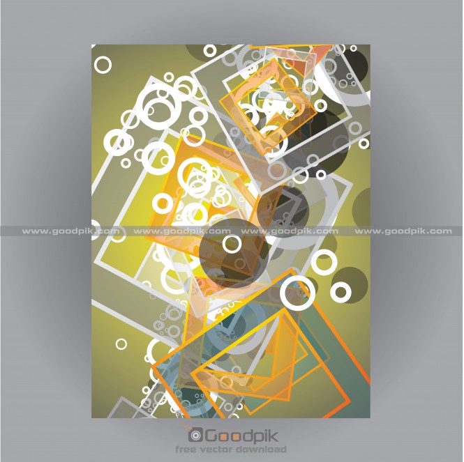 665x663 Goodpik Tableau Toile Circle And Square Poster Tiles Art Design