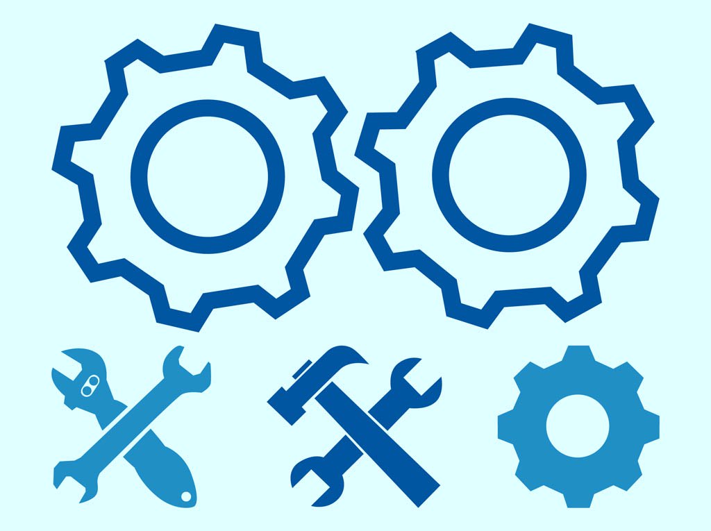 1024x765 Gearwheels And Tools Vector Art Amp Graphics