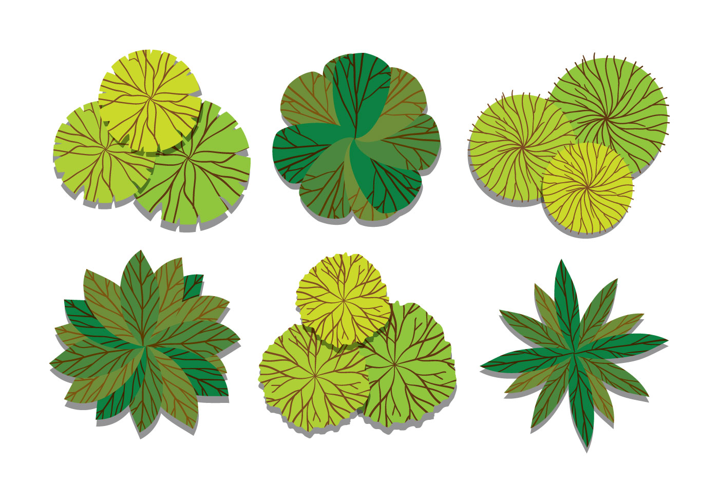 1400x980 Tree Top View Free Vector Art