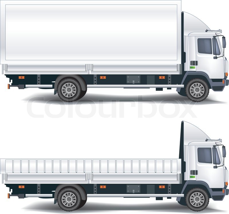 800x747 Vector Trailer, Transports Machines, Isolated Object On White