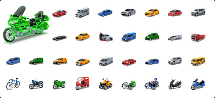 698x320 Transport Vector Icons With Custom Icon Design Service