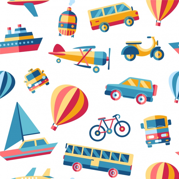 626x626 Transport Pattern Background Vector Free Download