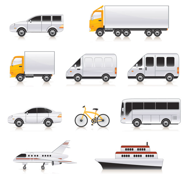 600x600 Variety Of Transport Vector Free Vector 4vector