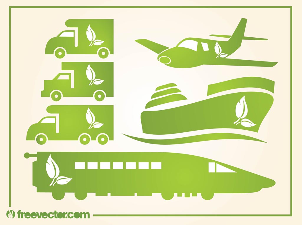 1024x765 Green Transportation Icons Vector Art Amp Graphics