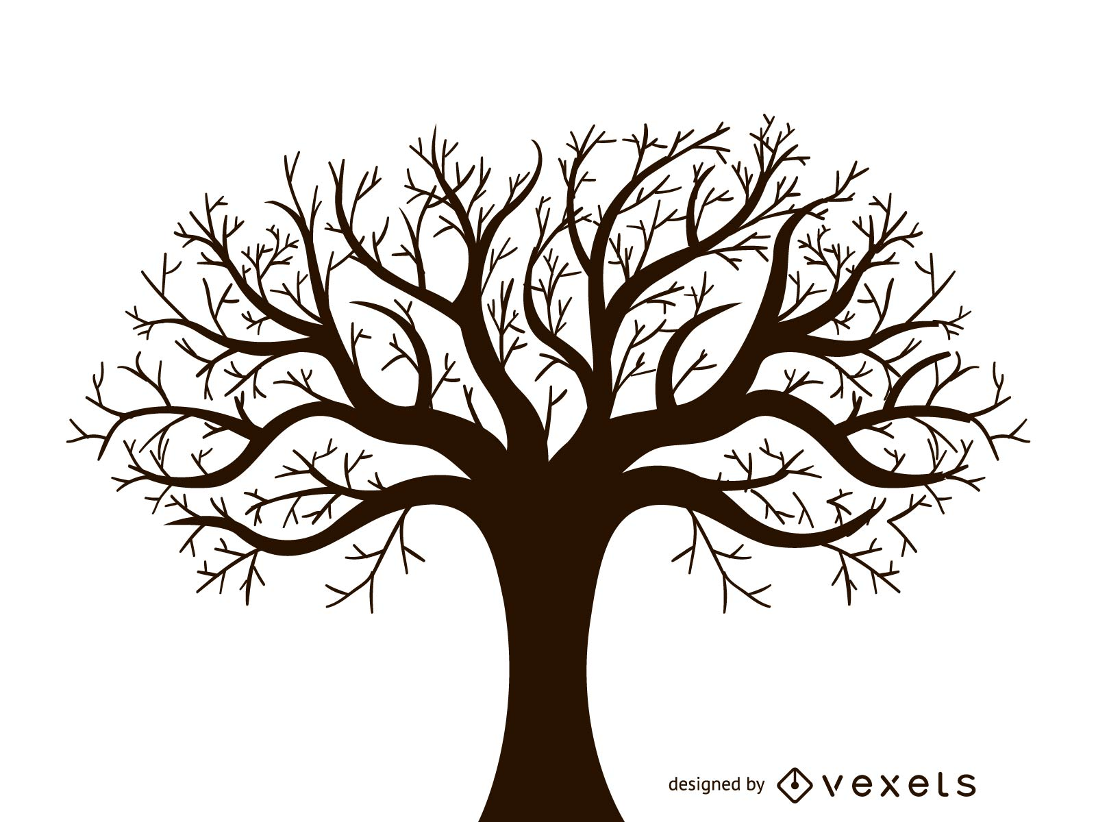 1600x1200 Leafless Autumn Tree Design Vector