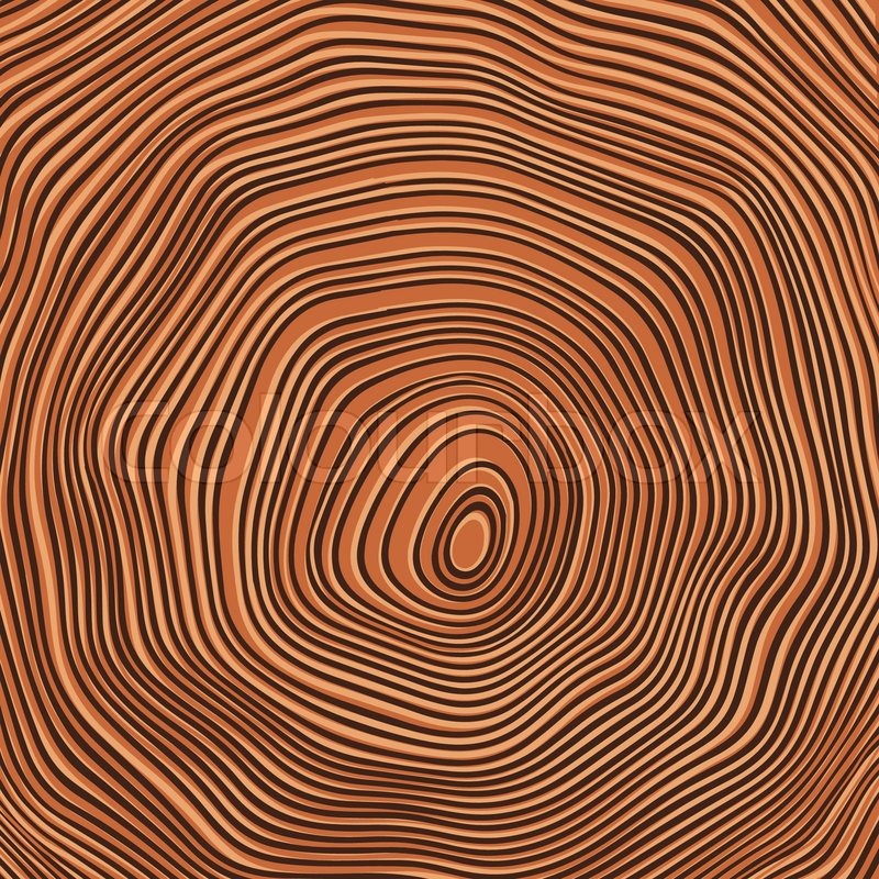 800x800 Tree Rings Background Illustration. Color Version Stock Vector