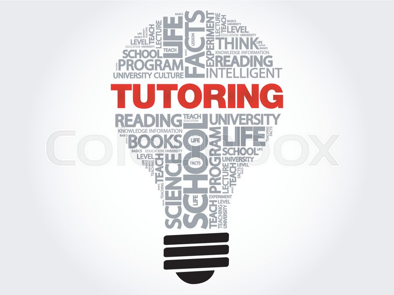 800x600 Tutoring Bulb Word Cloud, Business Concept Stock Vector Colourbox