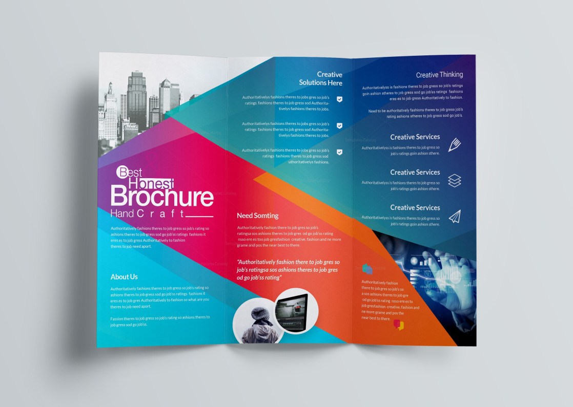 1118x795 Document Template Brochure Fold Professional Excelt Corporate