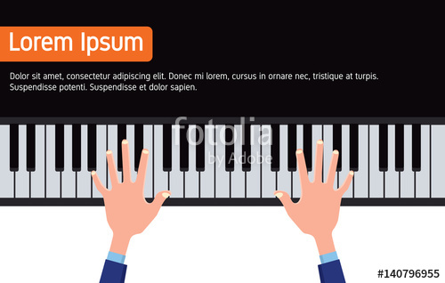 500x318 Businessman Hands On Piano Tuts Music Enthusiast Flat Vector