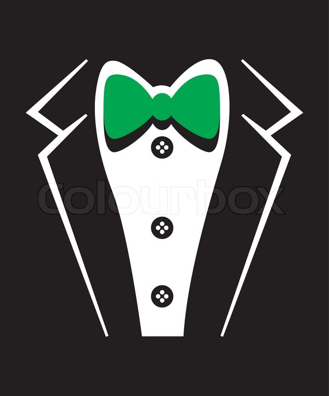 665x800 Vector Tuxedo With Bow Tie. Stock Vector Colourbox