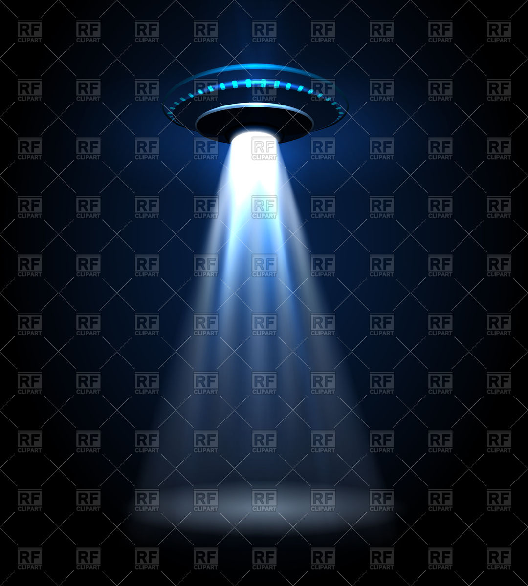 1080x1200 Flying Ufo With Light Beam Vector Image Vector Artwork Of