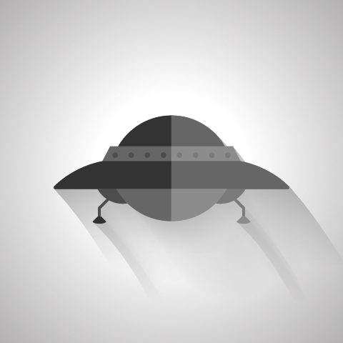 480x480 Free Vector Ufo By Markbartle