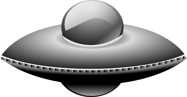 600x312 Ufo In Metalic Style Clip Art Free Vector 4vector