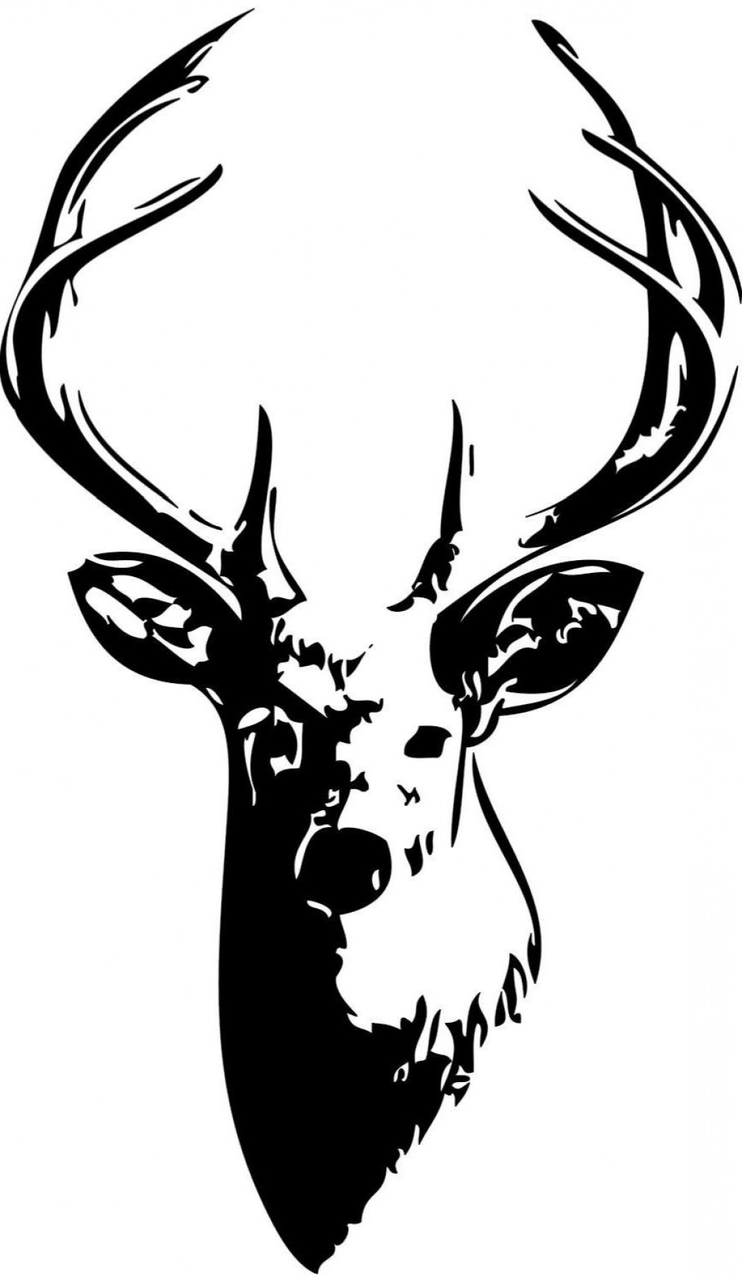 1051x1808 Unique Whitetail Deer Silhouette Clip Art Vector Library Shopatcloth
