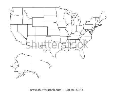 Us Map Vector Ai at GetDrawings | Free download