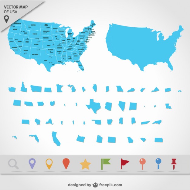 626x626 Usa Map States Vector Free Download