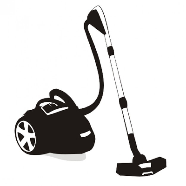 626x626 Vacuum Cleaner Device With Wheels Vector Free Download