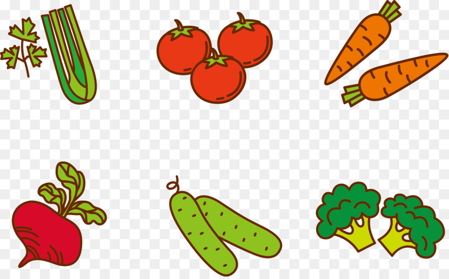900x560 Fruit Vegetable Cartoon Clip Art