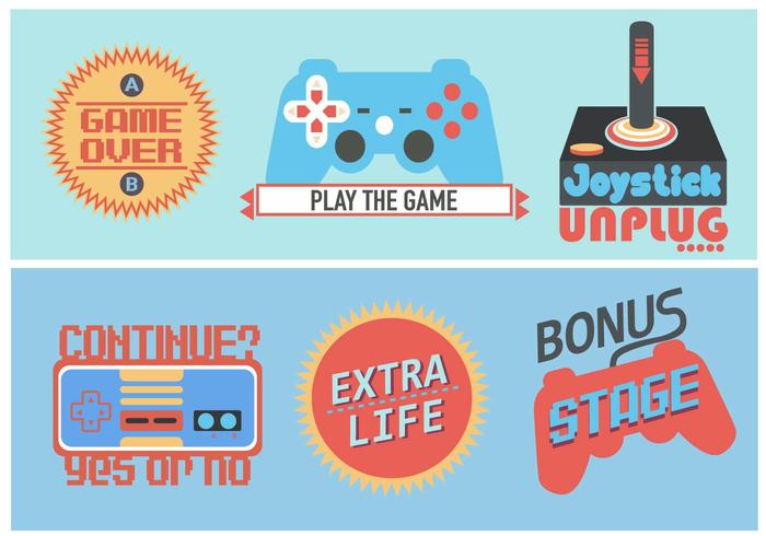 700x490 Retro Video Game Sticker