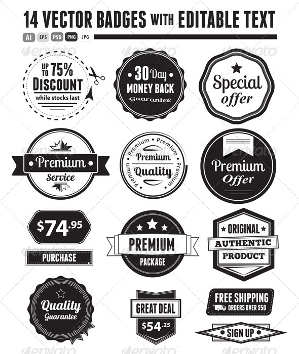 590x700 Retro Vector Vintage Seals By Romet6 Graphicriver