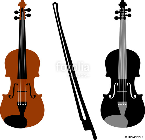 500x483 Violin Vector Stock Image And Royalty Free Vector Files On