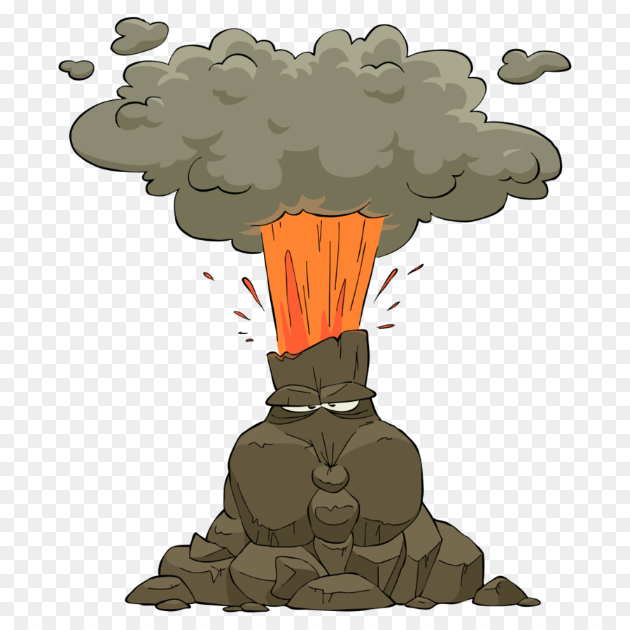 900x900 Volcano Lava Cartoon Clip Art