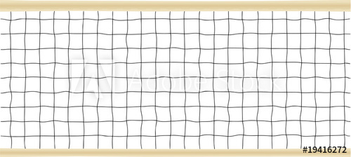 500x224 Tennis Or Volleyball Net Vector Illustration